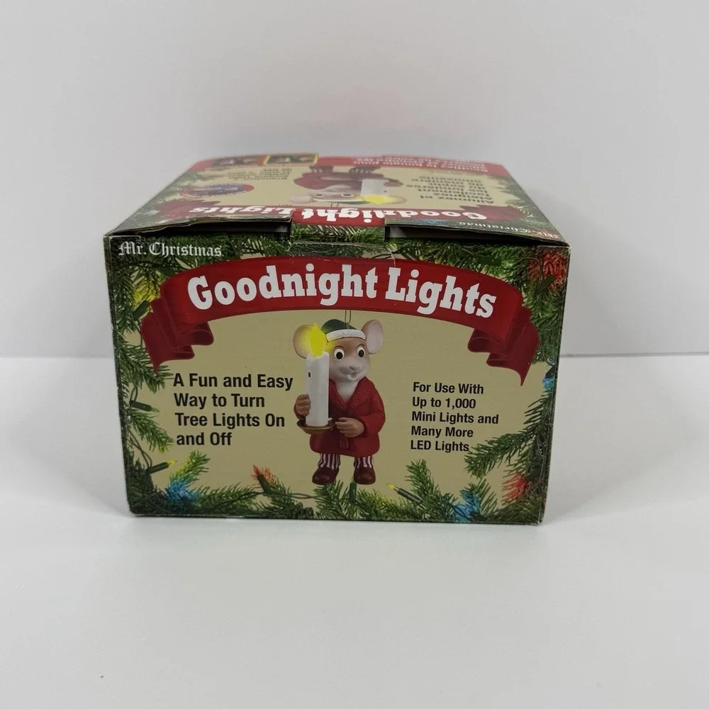 Mr. Christmas 2014 Goodnight Lights Mouse Easy Blow On And Off Candle Tree Light